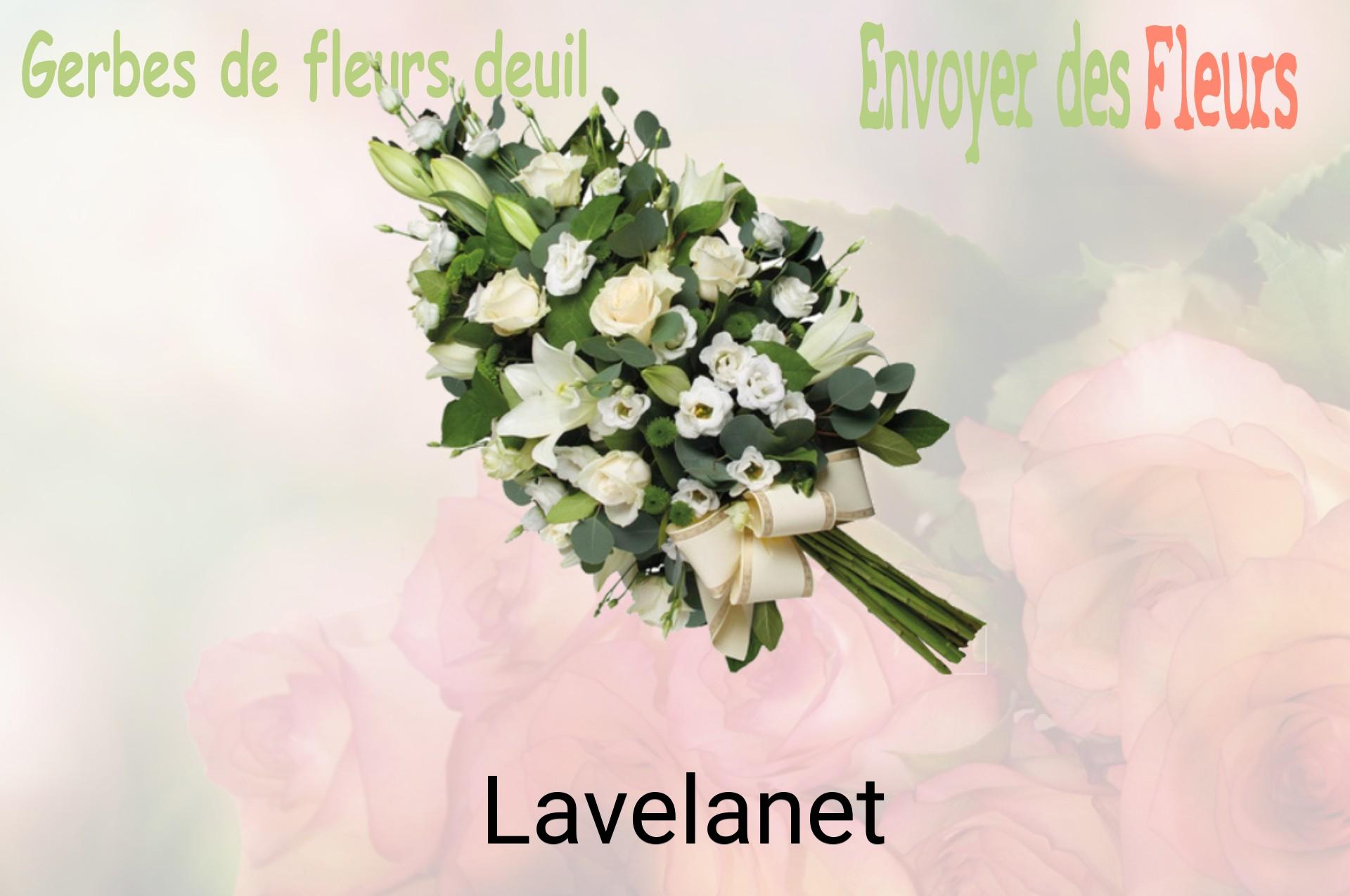 Gerbe de fleurs de deuil livrée à Lavelanet